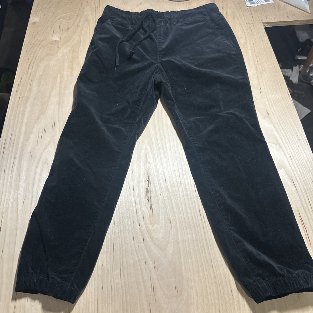 Tinseltown Women's Size M Black Crushed Velvet Drawstring Pants